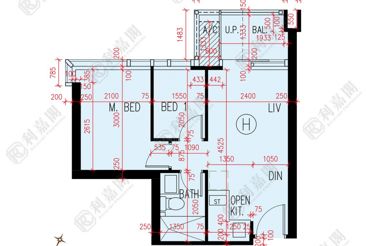 朗天峰 1座 (1B) - 28NTS – 香港北部都會區
