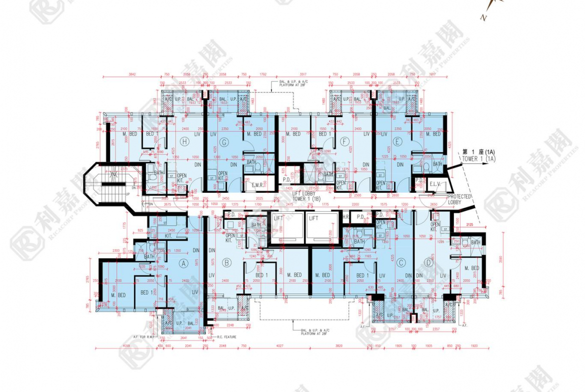 朗天峰 1座 (1B) - 28NTS – 香港北部都會區